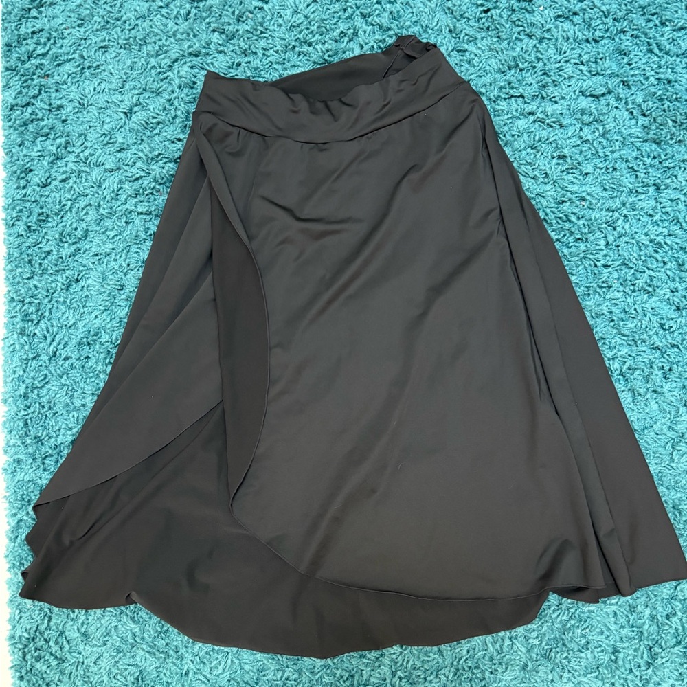 Long midi Black Women's activewear Skort